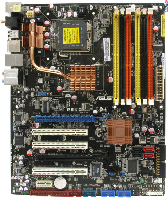 ТОПОВА Плата S775 ASUS P5KC на P35 під ПАМ'ЯТЬ DDR3 / DDR2 ОДНОЧАС + XEON,QUAD 1600