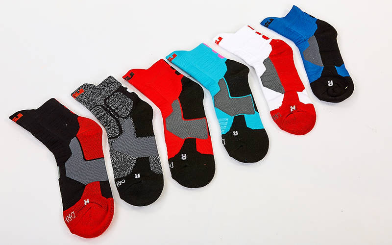 Шкарпетки спортивні для баскетболу 3302: розмір 40-45 (нейлон, бавовна)