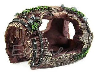 Розбита бочка, декор для акваріума