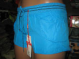 Шорти жіночі з плащової тканини норма кишеня накладна на гумці, фото 3