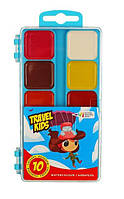 Акварель Travel kids 10цв., б/к, пластик