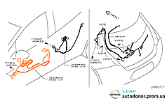 Проводка двері передньої правої Nissan Leaf ZE0 (10-12) 24124-3NA0A