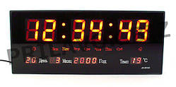 Настінний електронний годинник LED з календарем і термометром