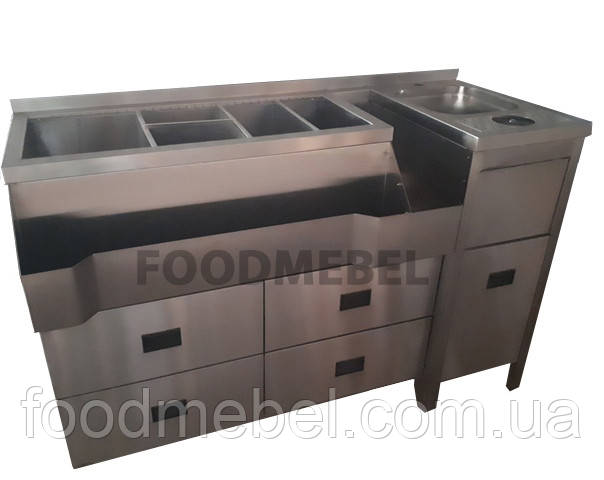 Барна станція FoodMebel з мийкою рінзером і шухлядами, фото 1