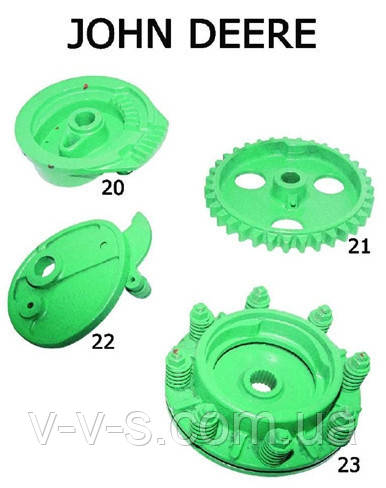 Запчастини прес-підбірник John Deere Джон Дір 349