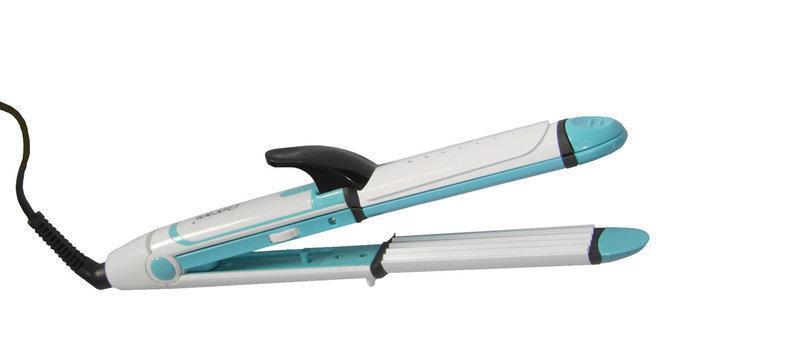 Стайлер для волосся плойка гофре 3 в 1 Gemei GM 2921 White|Blue