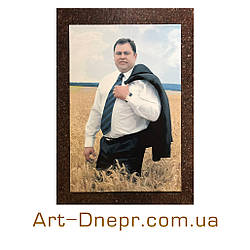 Ритуальна керамічна табличка 400х600 мм. без фаски