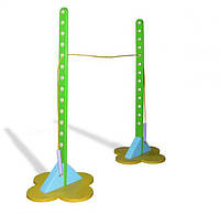 Стійки для стрибків у висоту для дитячого спортзалу / Набір дерев'яних бар'єрів для дитячої фізкультури