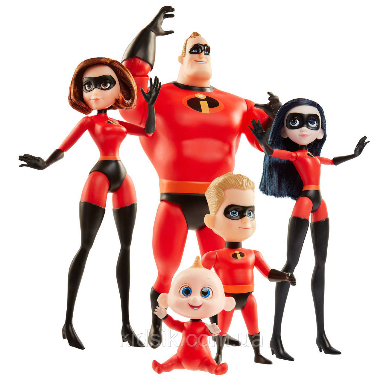 Набор Де Люкс из 5 кукол Суперсемейка 2 / The Incredibles 2