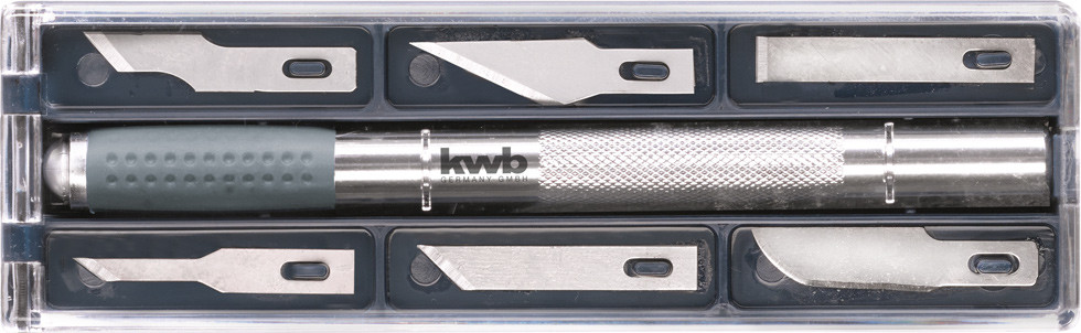 Ніж-скальпель для вирізання 6 лез KWB