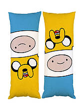 Подушка дакімакура Час Пригод Фін Джейк adventure time декоративна ростова подушка для обіймання двостороння