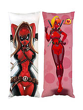 Подушка дакімакура Deadpool Girl декоративна ростова подушка для обіймання двостороння