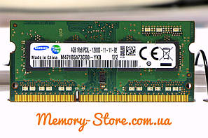 Оперативна пам'ять для ноутбука SAMSUNG DDR3 4GB PC3L-12800S 1.35 V SODIMM (б/у), фото 3