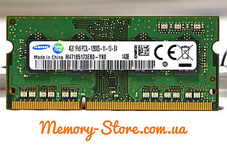 Оперативна пам'ять для ноутбука SAMSUNG DDR3 4GB PC3L-12800S 1.35 V SODIMM (б/у)