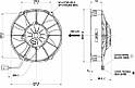 Вентилятор Spal 24V, штовхальний, VA02-BP70/LL-52S, фото 2