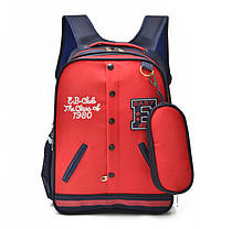 Шкільний рюкзак у формі кофти бомбера з пеналом, фото 4