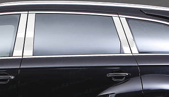 Молдинги дверних стійок (нерж.) - Audi Q7 2005-2015 рр.