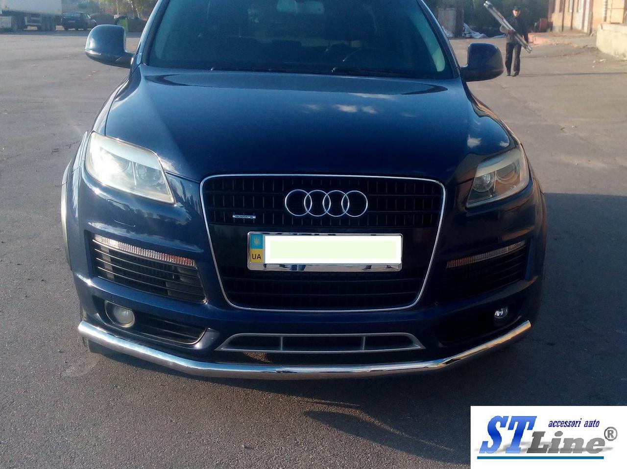 Передня захист ST008 (нерж.) - Audi Q7 2005-2015 рр., фото 1