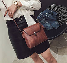 Елегантна матова сумочка на ремінці, фото 2