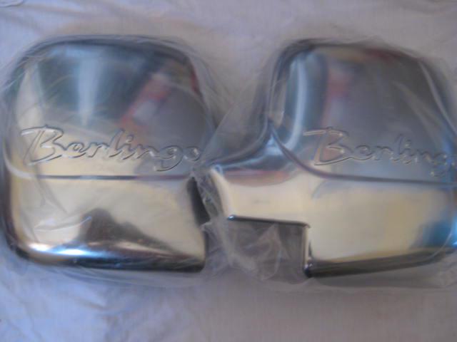 Накладки на дзеркала (2 шт., пласт.) - Citroen Berlingo 1996-2008 рр., фото 1