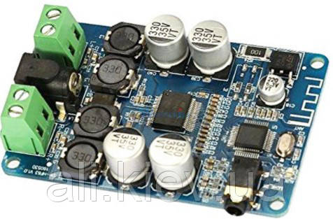 Підсилювач звуку D-клас 2*25 Вт AUX Bluetooth TDA7492