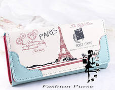 Стильний гаманець із принтом Парижа, фото 3