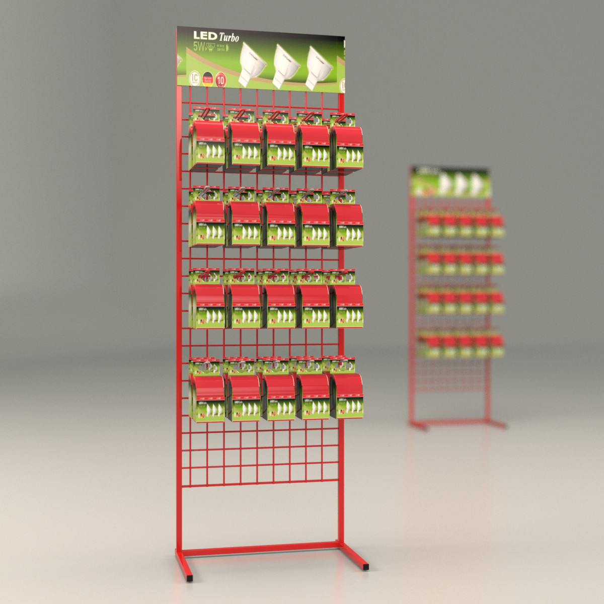 Стійки металеві торгові для ламп, фото 1