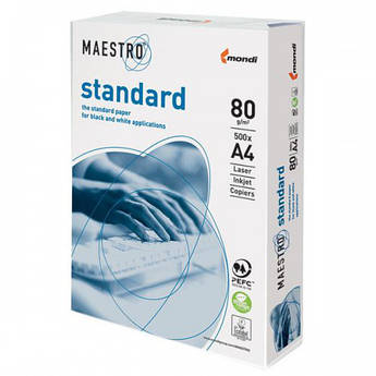 Папір офісний А4, 80 г/м2, 500 аркушів, Maestro Standard