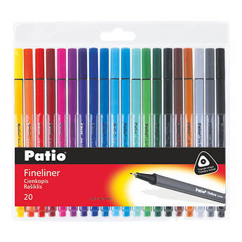 Набір лінерів 0,4 мм 20 кольорів Patio 18548PTR