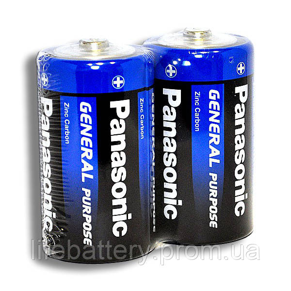 Купити Батарейка D PANASONIC General R-20 коробка 1х2шт /2/24/288шт ...