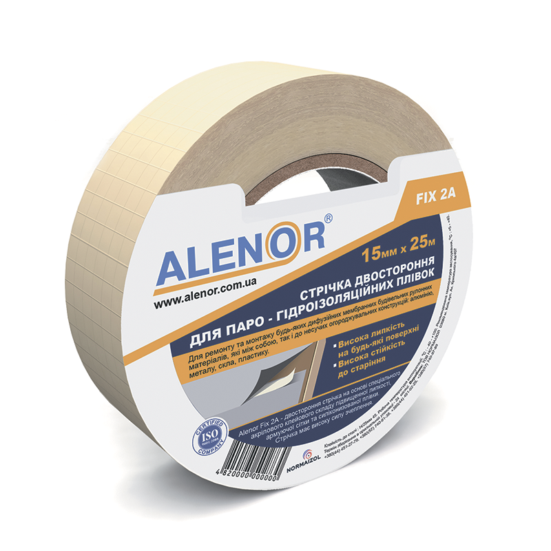 Двостороння стрічка ALENOR®FIX 2A - 15 мм*25 м