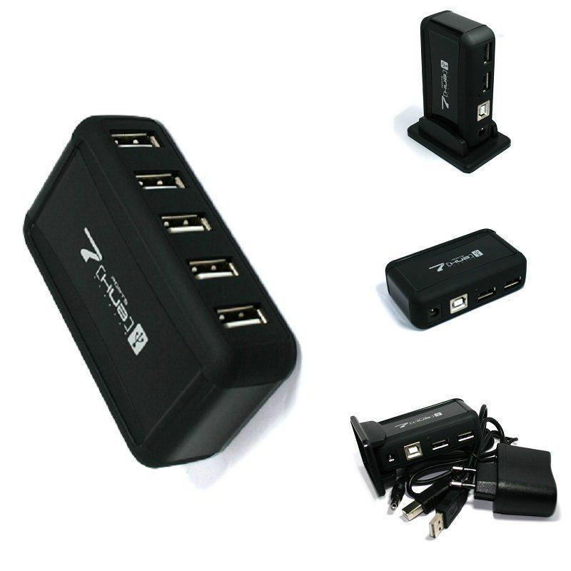 Комутатор USB Hub 7 ports з блоком живлення