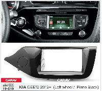 2-DIN переходная рамка KIA CEE'D 2012+ (Gloss Black), CARAV 11-519