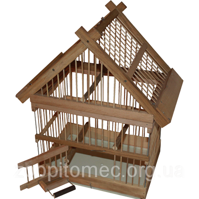 Клітка дерев'яний будиночок