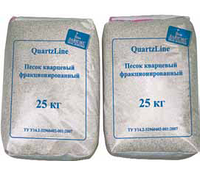 Пісок кварцовий, фракція від 0,8-1,2 мм, мішок 25 кг