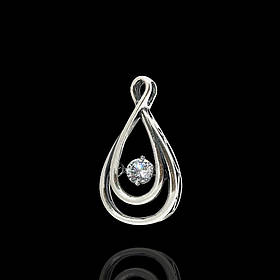 Срібний підвіс із рухомим фіанітом