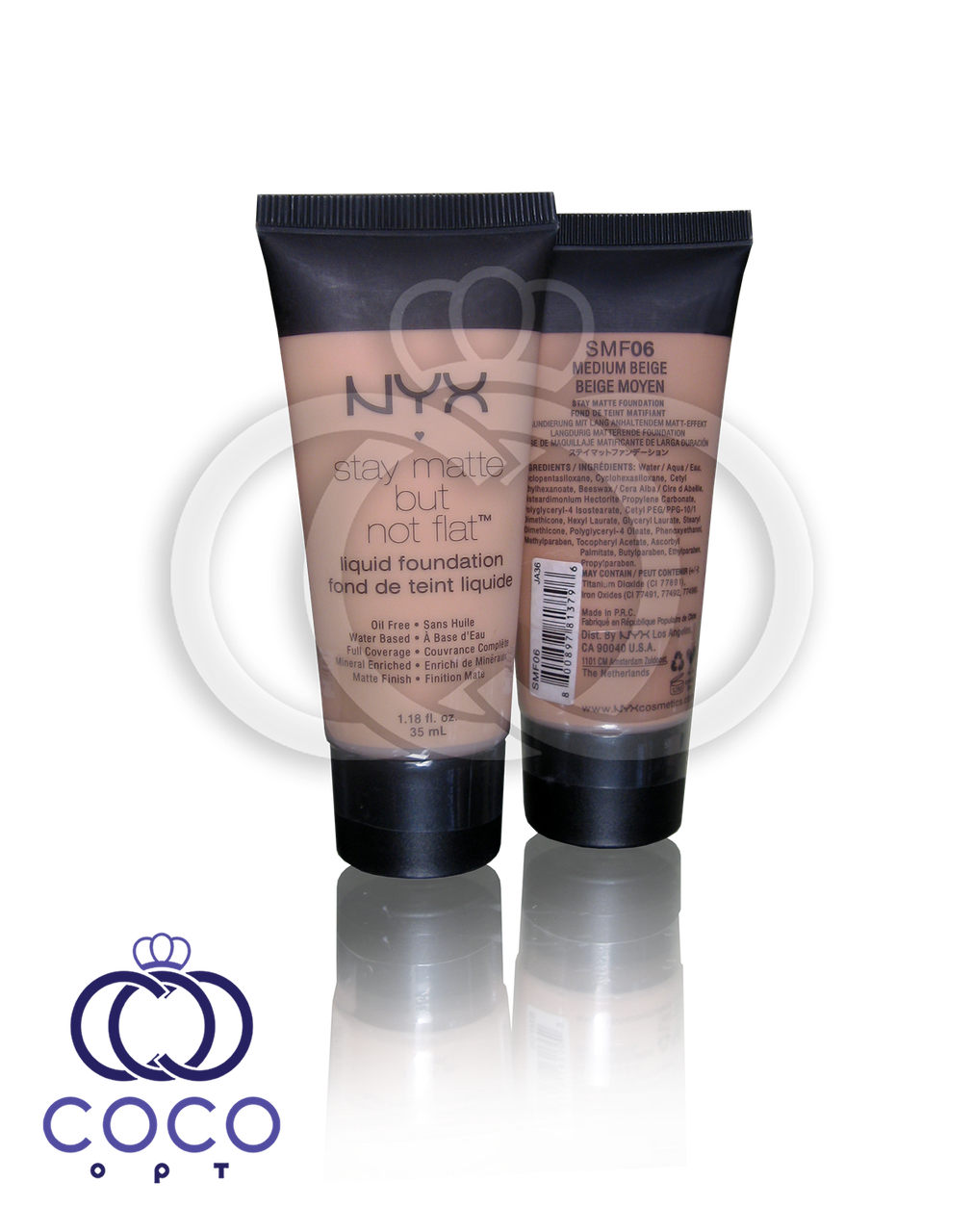 Тональний крем NYX Stay Matte But Not Flat Liquid Foundation, фото 1