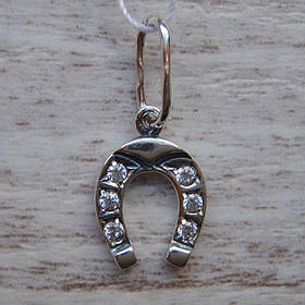 Срібна підвіска-амулет "Підкова"