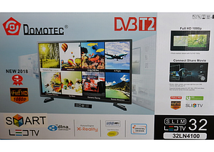 Смарт-телевізор з Т2 Domotec 32LN4100 тонкий смарт-телевізор DVB-T2 SMART ANDROID, фото 4
