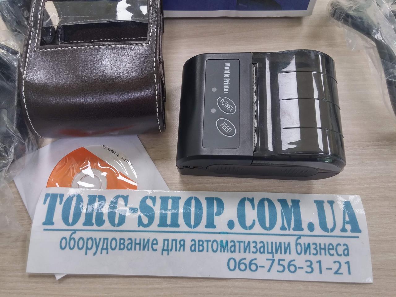 Портативний чековий принтер Rongta RPP02 BU (USB, Bluetooth) БУ, фото 1