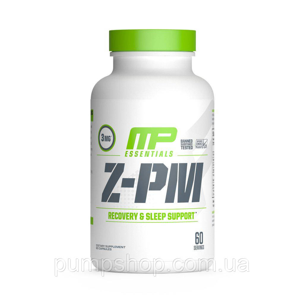 Комплекс Цинк+Магній + Мелатонін MusclePharm Z-PM 60 капс.