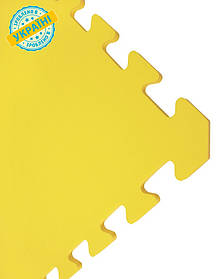 М'яка підлога (килимок-пазл 50*50*1 см) Eva-Line "Веселка" (1 сорт) Жовтий