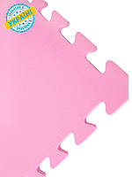 Мягкий пол (коврик-пазл 50*50*1 см) Eva-Line "Радуга" (1 сорт, малозаметные дефекты) Розовый
