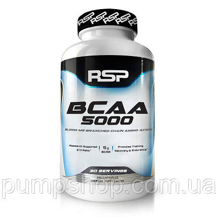 БЦАА RSP Nutrition BCAA 5000 240 капс., фото 1