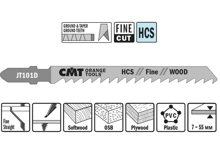 Пиляльне полотно крок зубів 4 мм I-75 мм, фото 1
