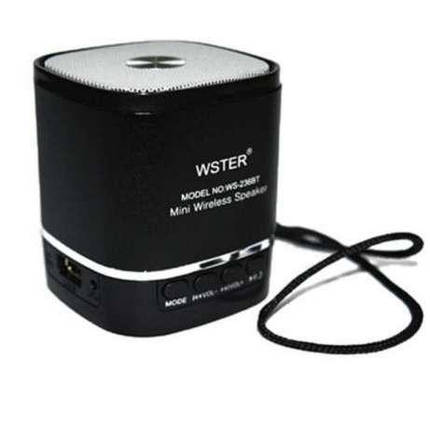 Портативна Bluetooth колонка WS-236-BT переносний динамік, фото 3