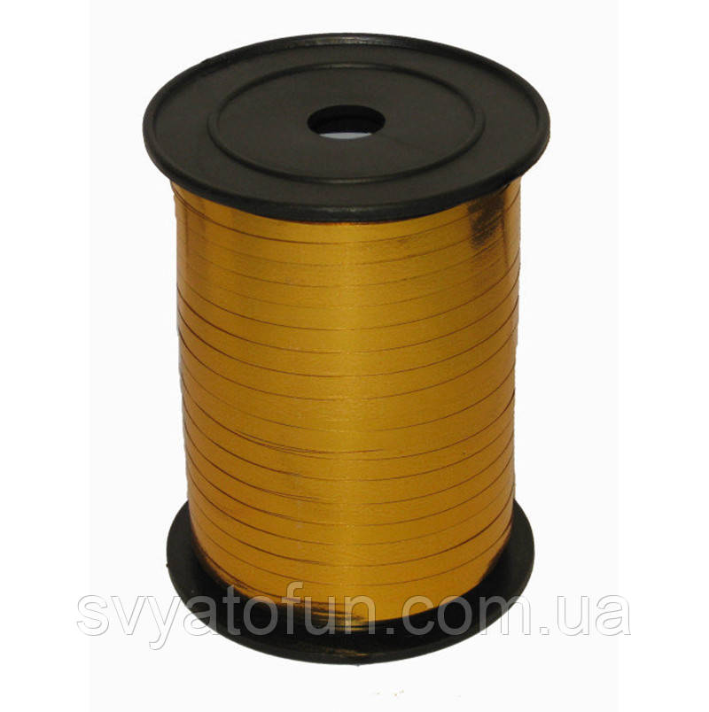 Стрічка для куль металізована золото 150м Україна