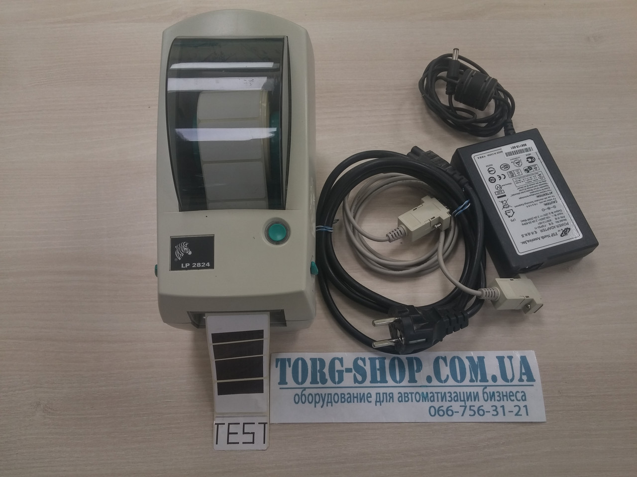 Термопринтер етикеток Zebra LP 2824 ДЗЕБУ, фото 1