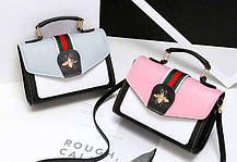 Стильна жіноча сумка-скринька із застібкою Жук, фото 4