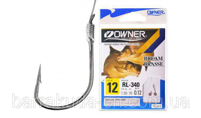 Крючки с поводком Owner RL-340 №8 (10шт) (ID#772127148), цена: 96 ...